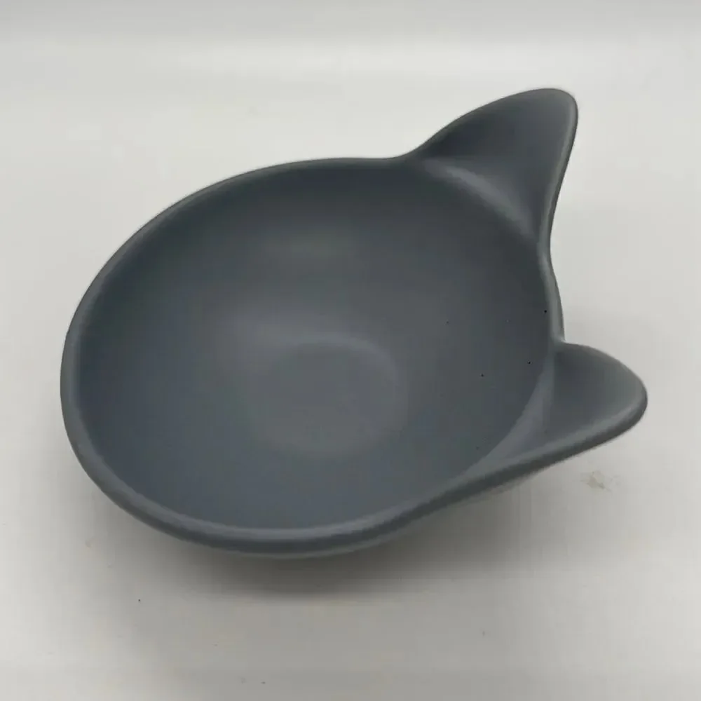 Stoneware Kitty Food/Bowl